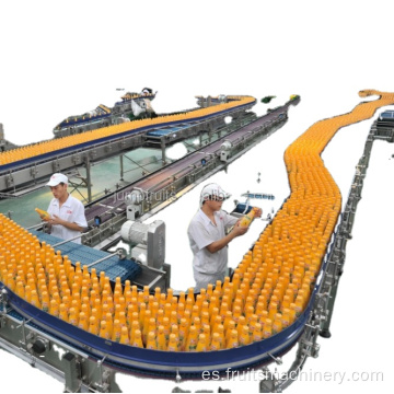 Máquina de llenado de jugo de mango de naranja embotellada automática